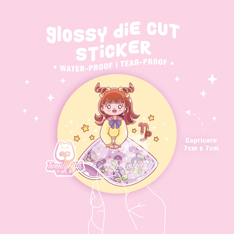 TFT Glossy Die Cut Sticker Horoscope Capricorn
