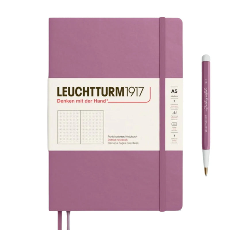 LEUCHTTURM1917 Notebook Hardcover A5 Medium Dusty Rose Dotted