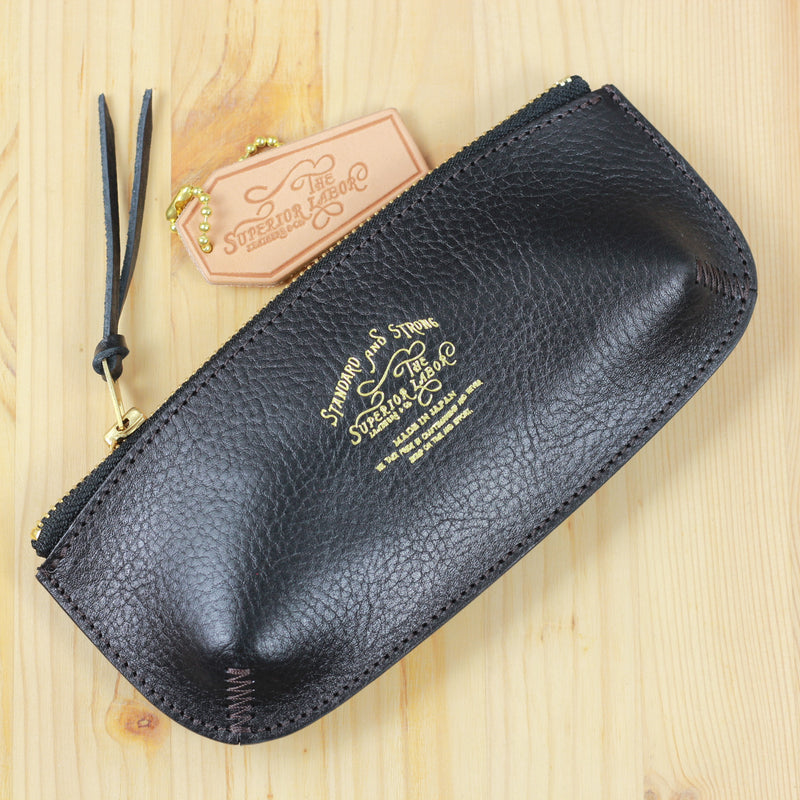 TSL Toscana Leather Pen Case Black