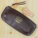 TSL Toscana Leather Pen Case Dark Brown