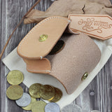 TSL Original Leather Coin Case Dark Brown