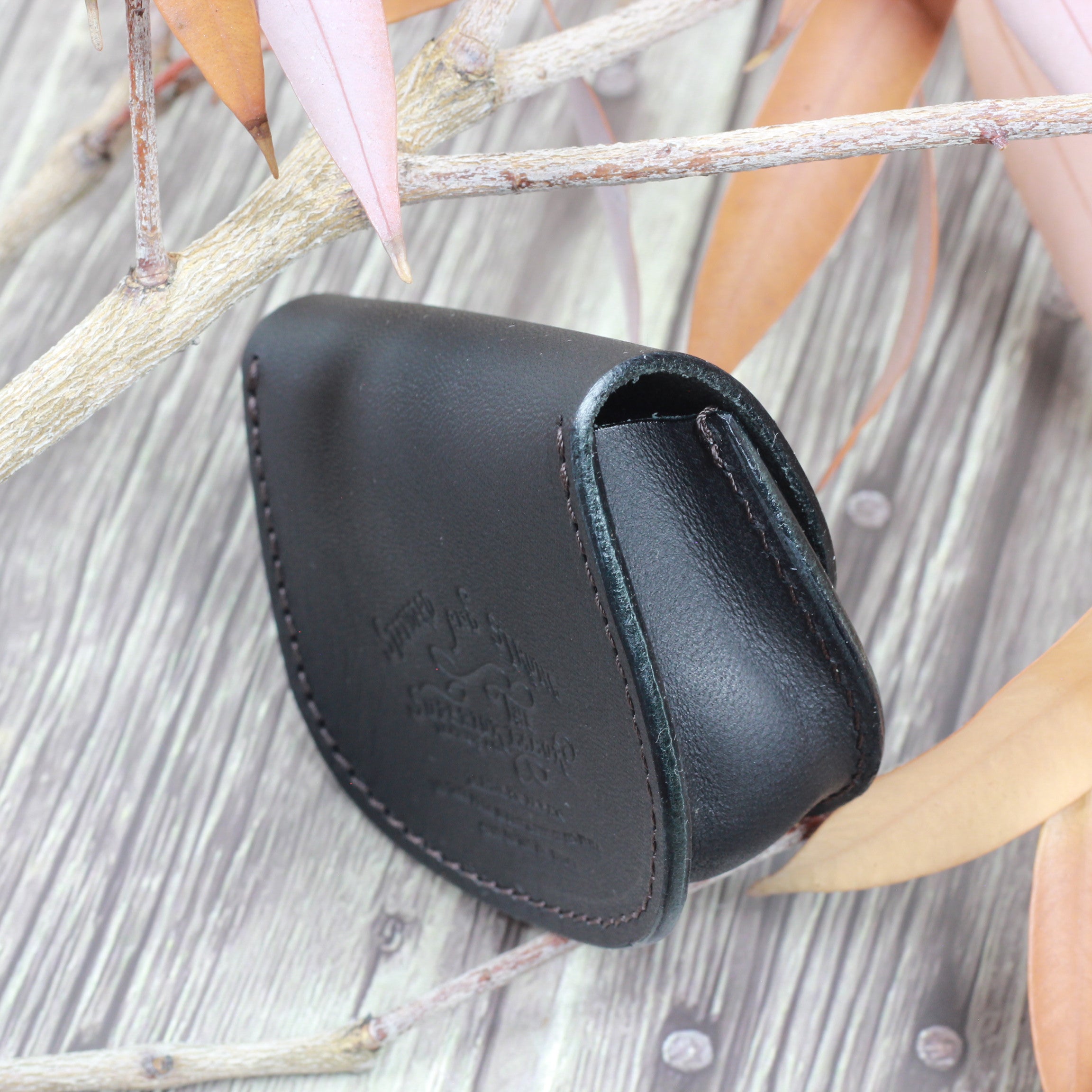 TSL Original Leather Coin Case Black