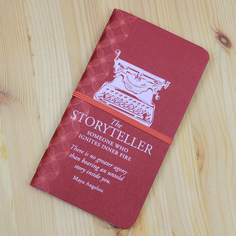 Lukis Conteng Tulis Notebook The Storyteller Maroon