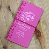 Lukis Conteng Tulis Notebook The Traveler Pink