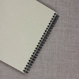 Spiral Sketch Book Hardcover Black & Kraft Paper