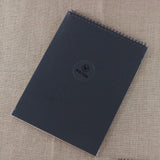 Spiral Sketch Book Hardcover Black & Cream Paper