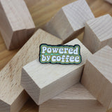 SUPA LUNA Enamel Pin Powered By Coffee