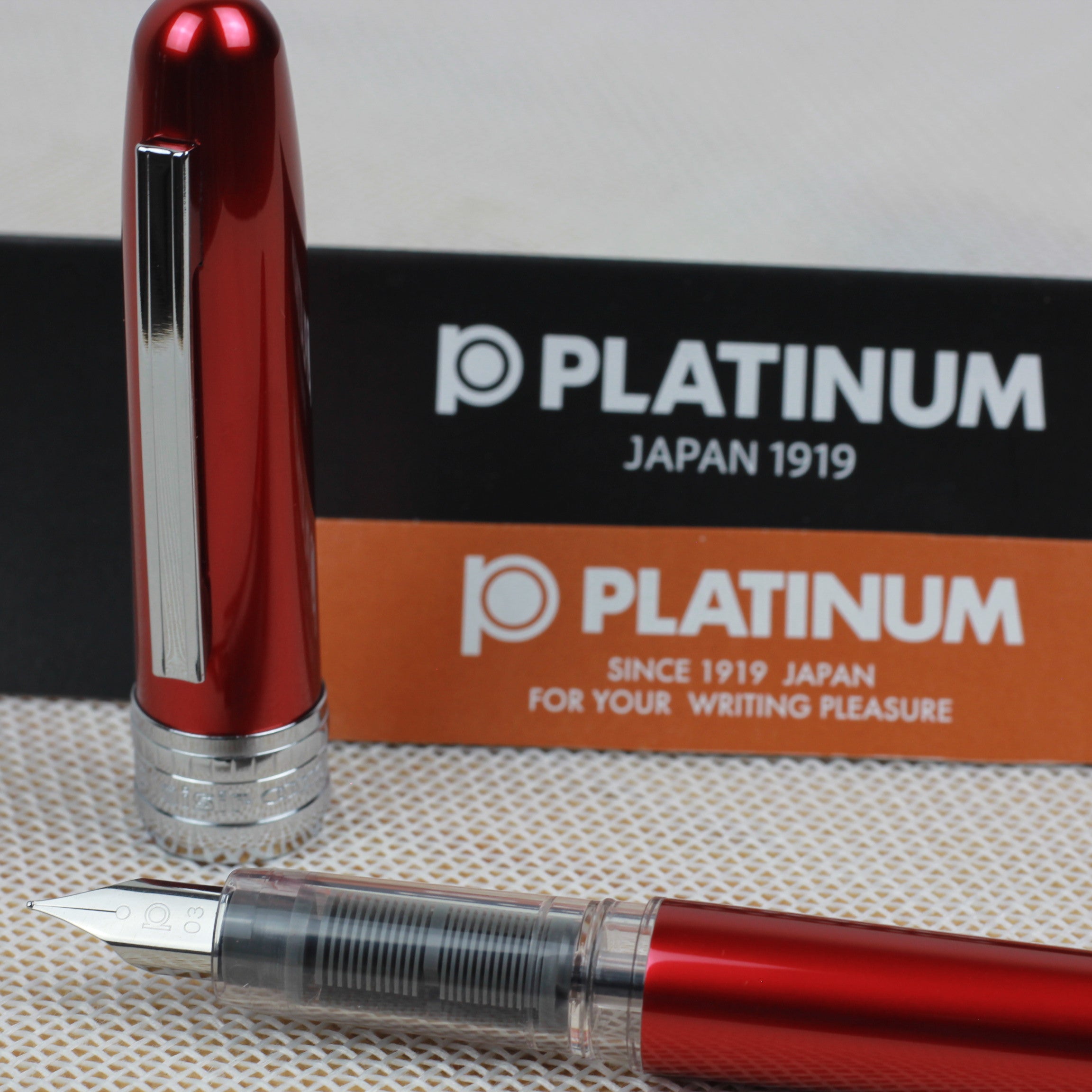 PLATINUM Plaisir Fountain Pen G Pack Red