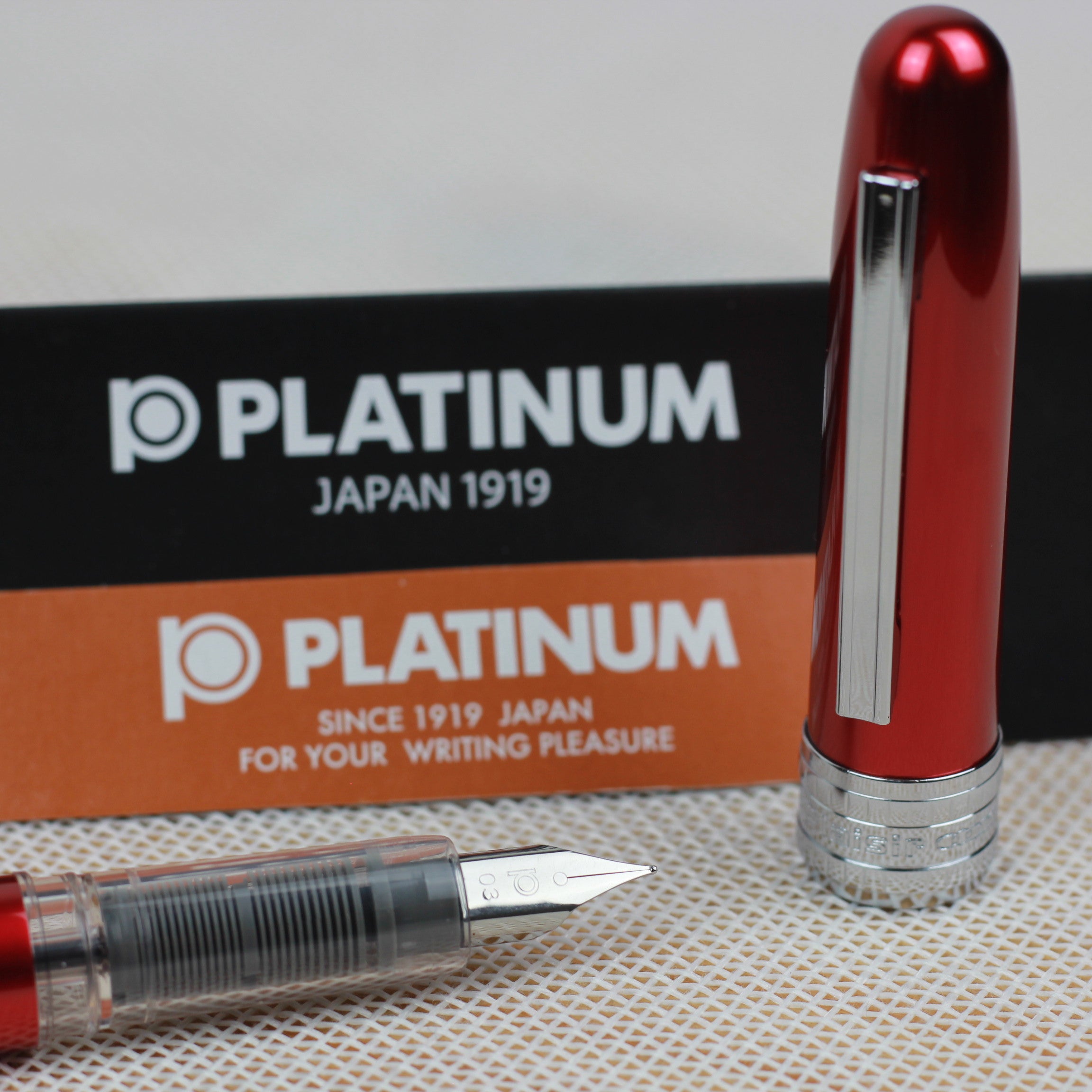PLATINUM Plaisir Fountain Pen G Pack Red