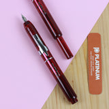 PLATINUM CURIDAS Fountain Pen + Gift Box : Gran Red F