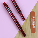 PLATINUM CURIDAS Fountain Pen + Gift Box : Gran Red F