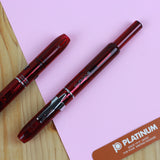PLATINUM CURIDAS Fountain Pen + Gift Box : Gran Red M