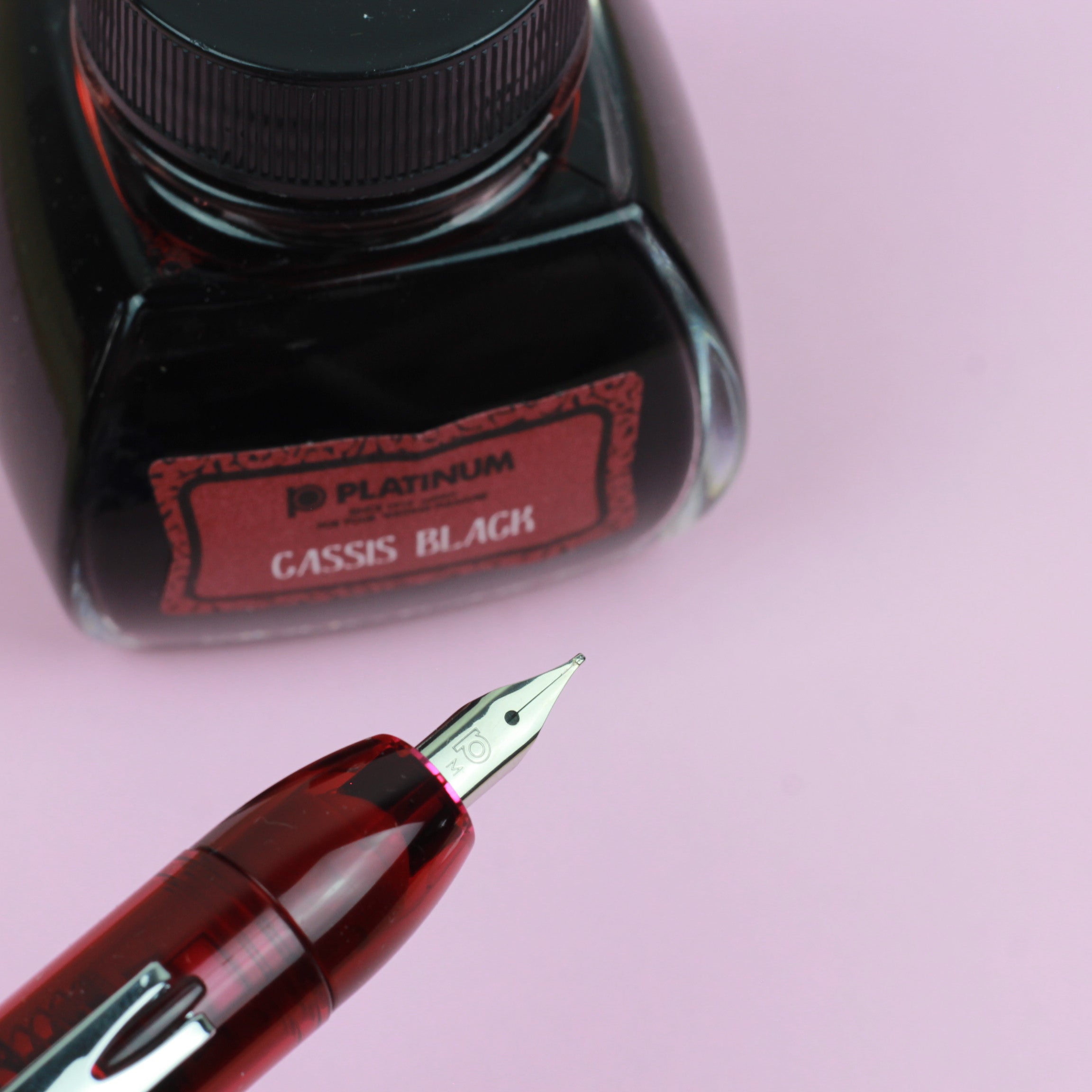 PLATINUM CURIDAS Fountain Pen + Gift Box : Gran Red M