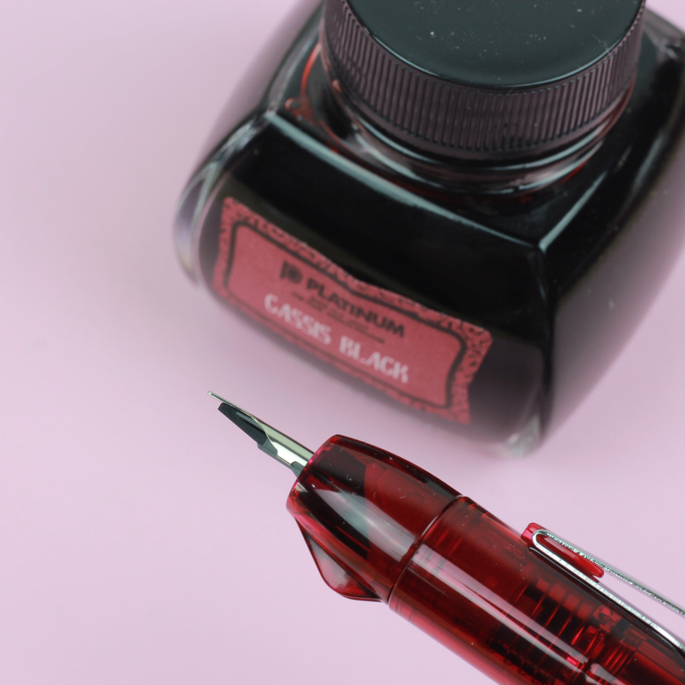 PLATINUM CURIDAS Fountain Pen + Gift Box : Gran Red F
