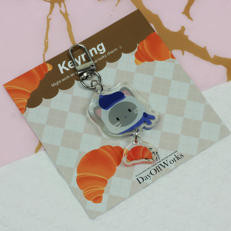 DOW Keychain Bonjour Cat