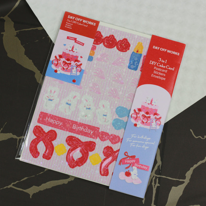 DOW 3 in 1 DIY Cake Card