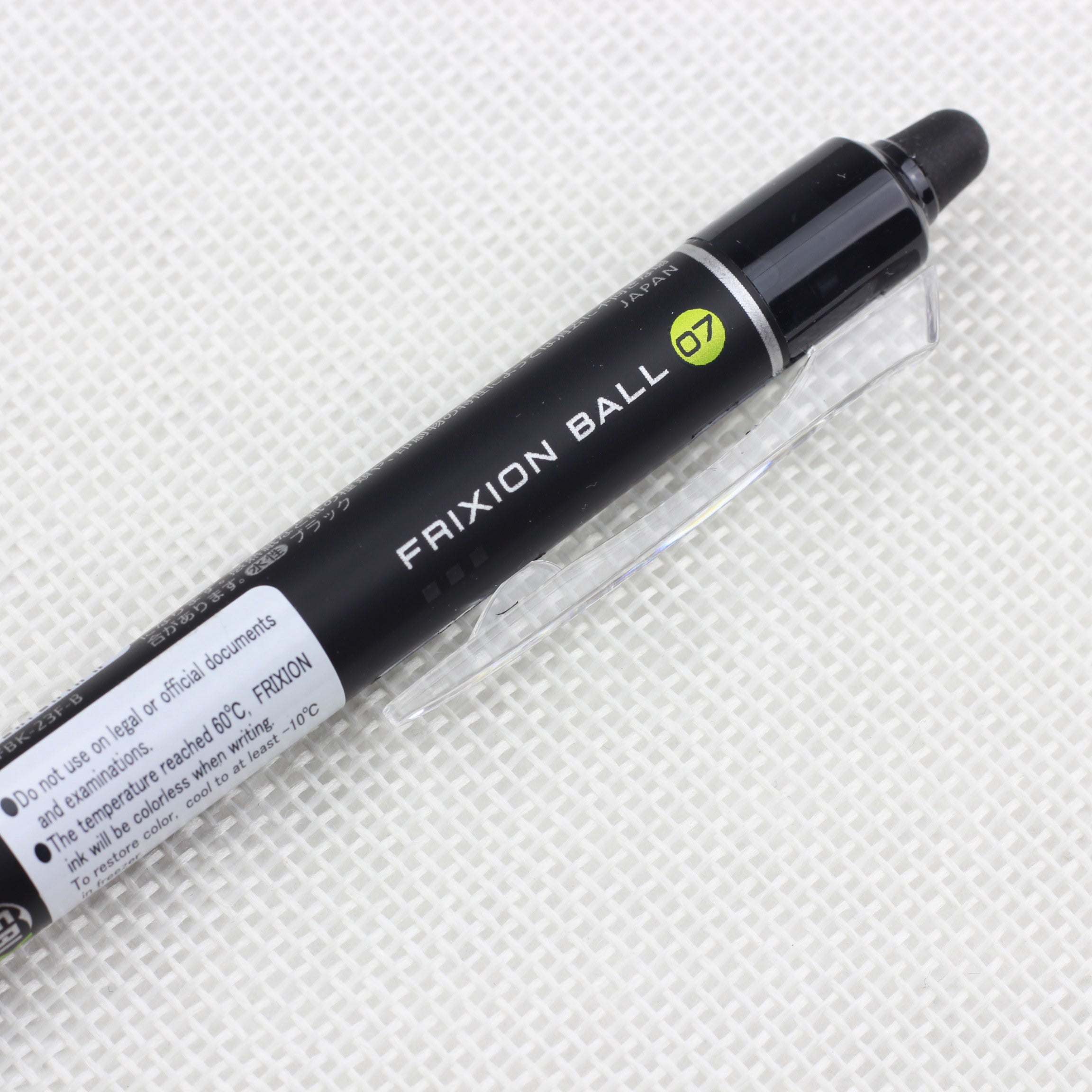 PILOT Frixion Gel Ink Erasable Ball Pen 0.7 Black
