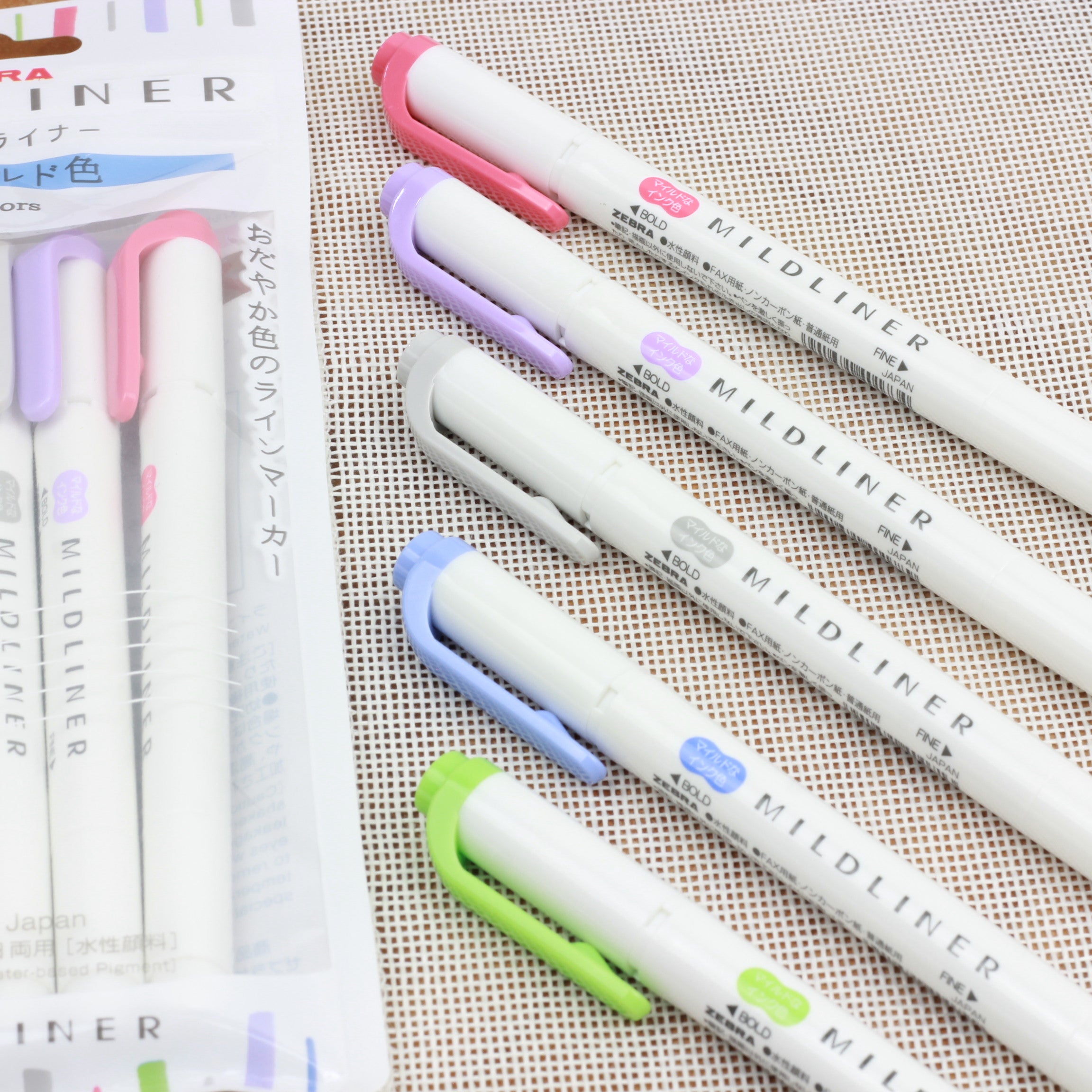 ZEBRA Mildliner Highlighter WFT7 5Colors Set Mild Shibu
