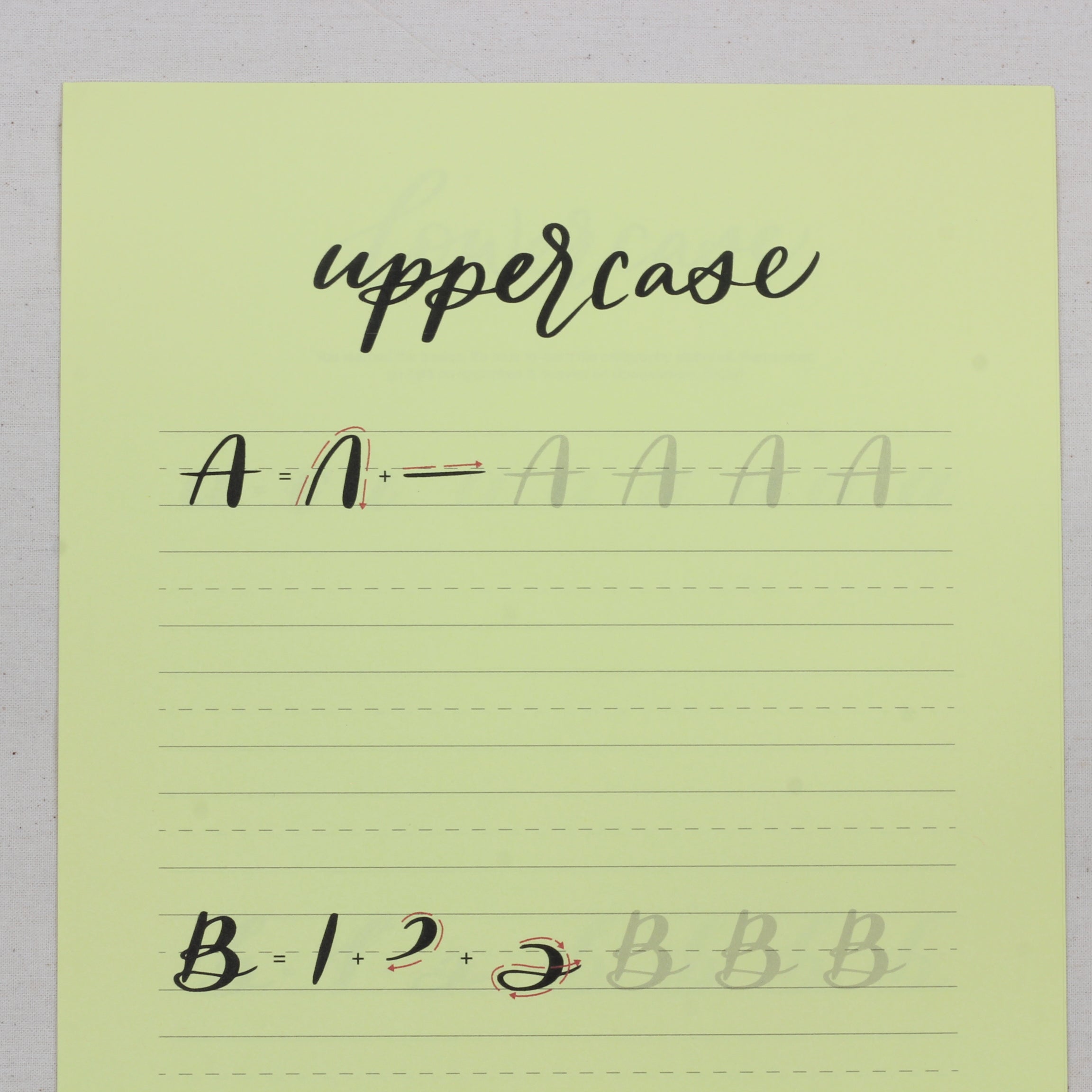 Brush Lettering Practice Sheets-New Edition
