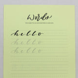 Brush Lettering Practice Sheets-New Edition