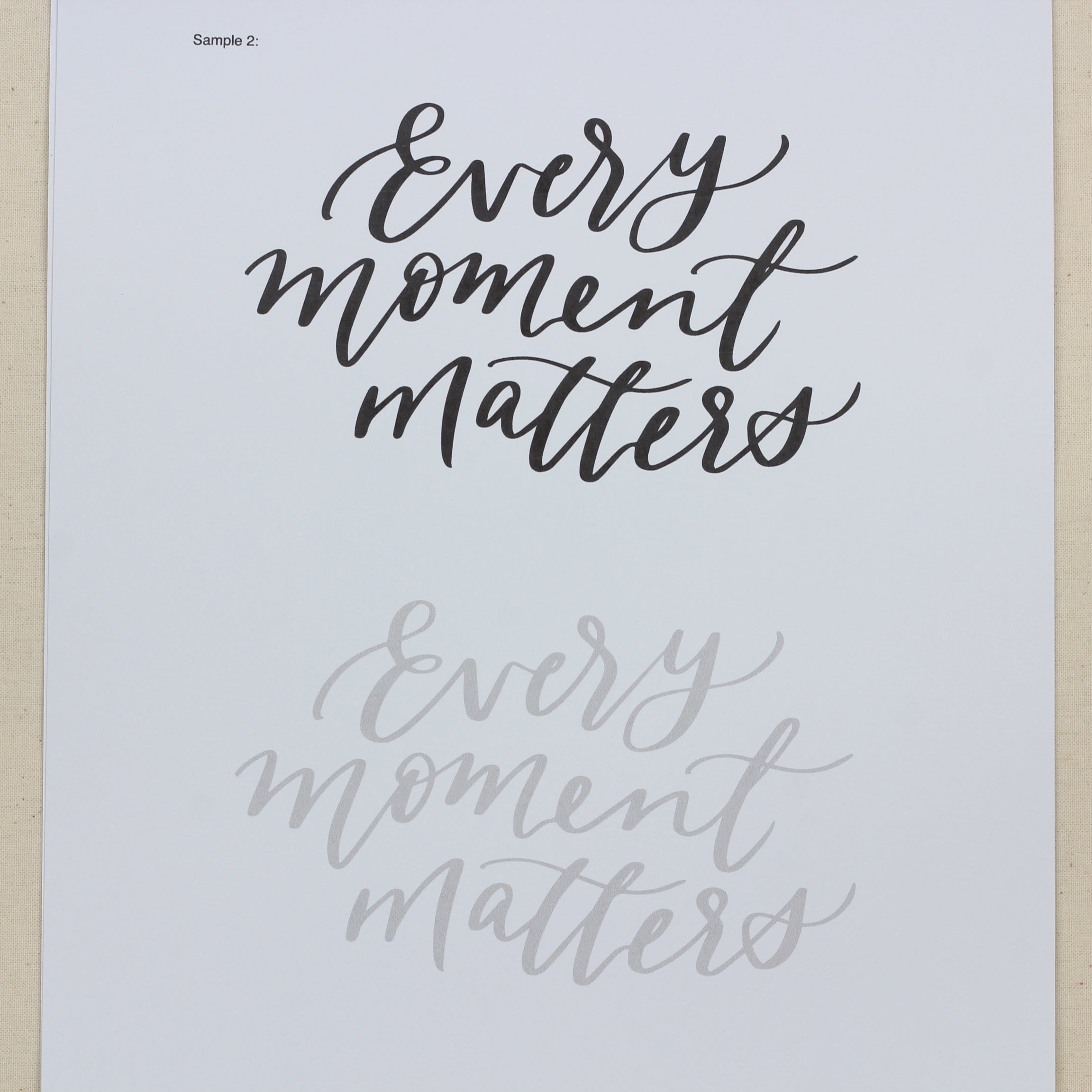 Brush Lettering Practice Sheets-New Edition
