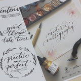 Modern Calligraphy (Dip Pen) Practice Sheets