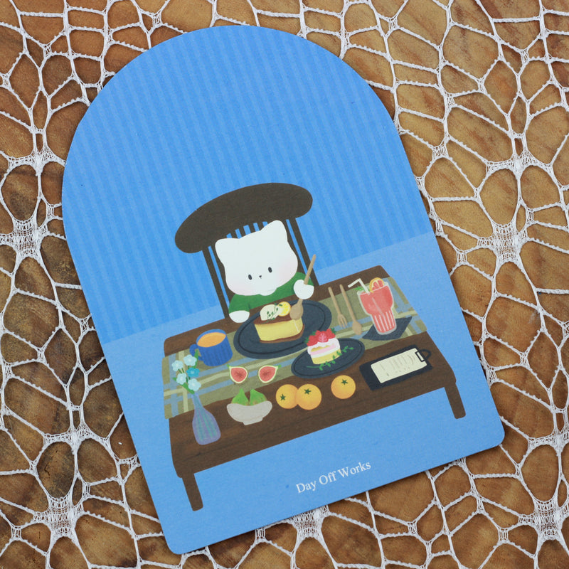 DOW Die-Cut Postcard Dessert