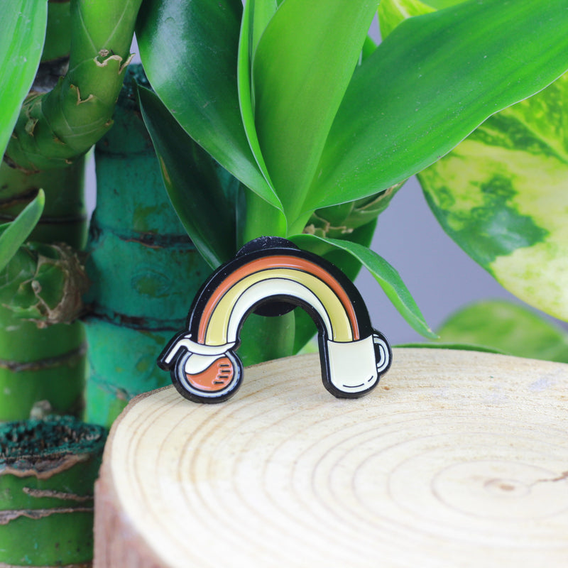 SUPA LUNA Enamel Pin Coffee joy