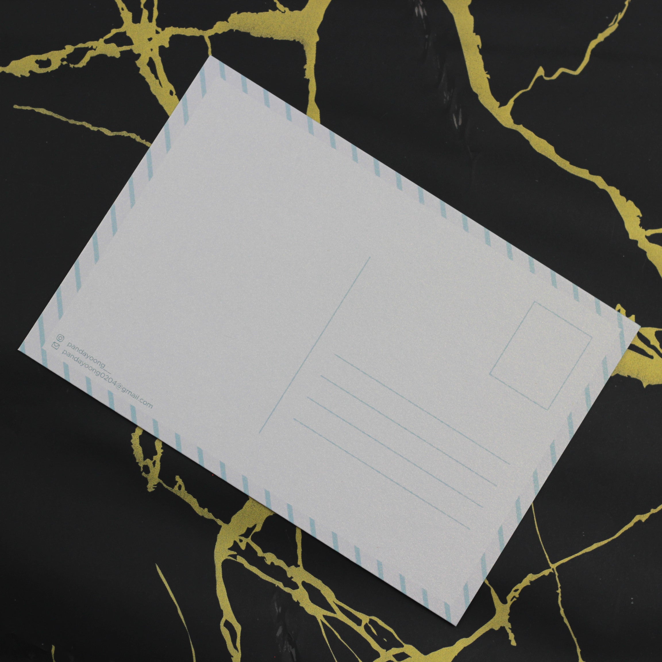 PANDA YOONG Otters Holding Hand Postcard