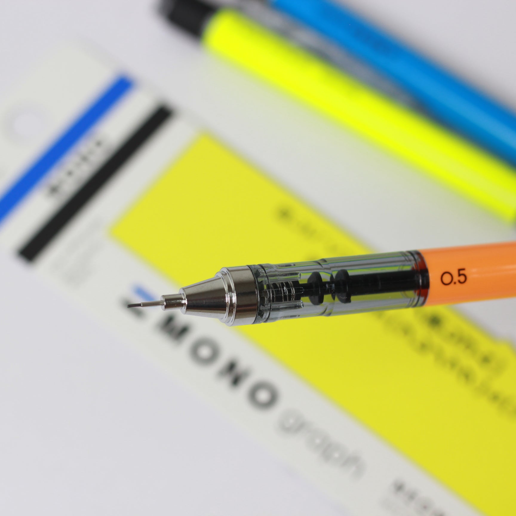 TOMBOW Mech. Pencil Mono Graph 0.5mm Neon Blue