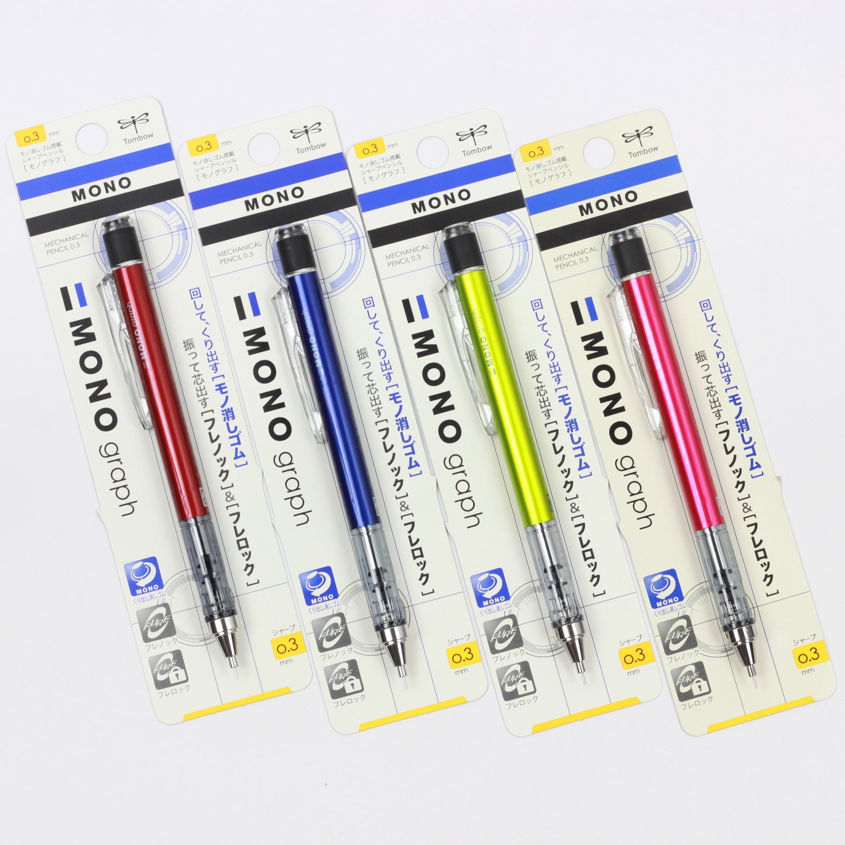 TOMBOW Mech. Pencil Mono Graph 0.3mm Red