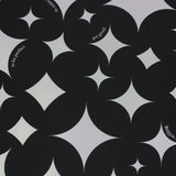 Artisan Wrapping Paper Sparkling Stars Silver & Black
