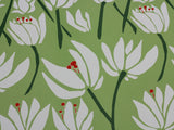 Artisan Wrapping Paper White Flowers + Grass Green
