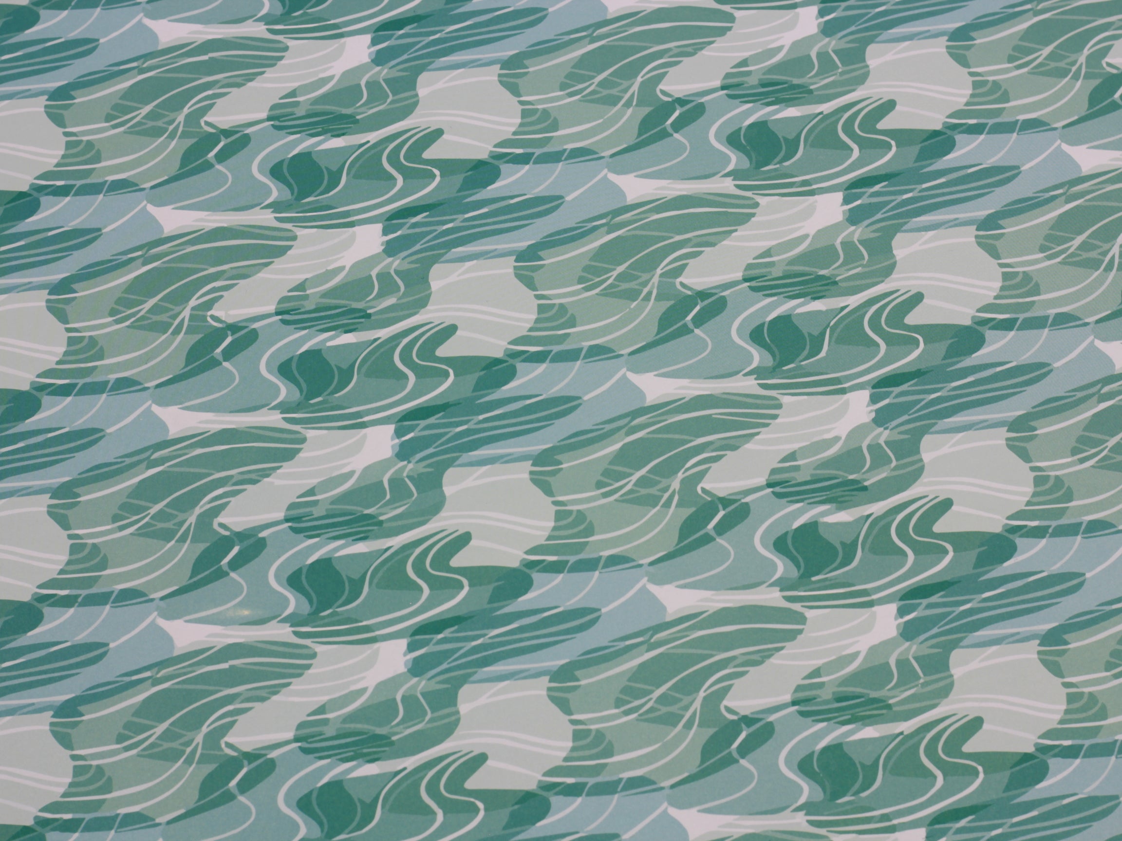 Artisan Wrapping Paper Pastel Blue Green Texture