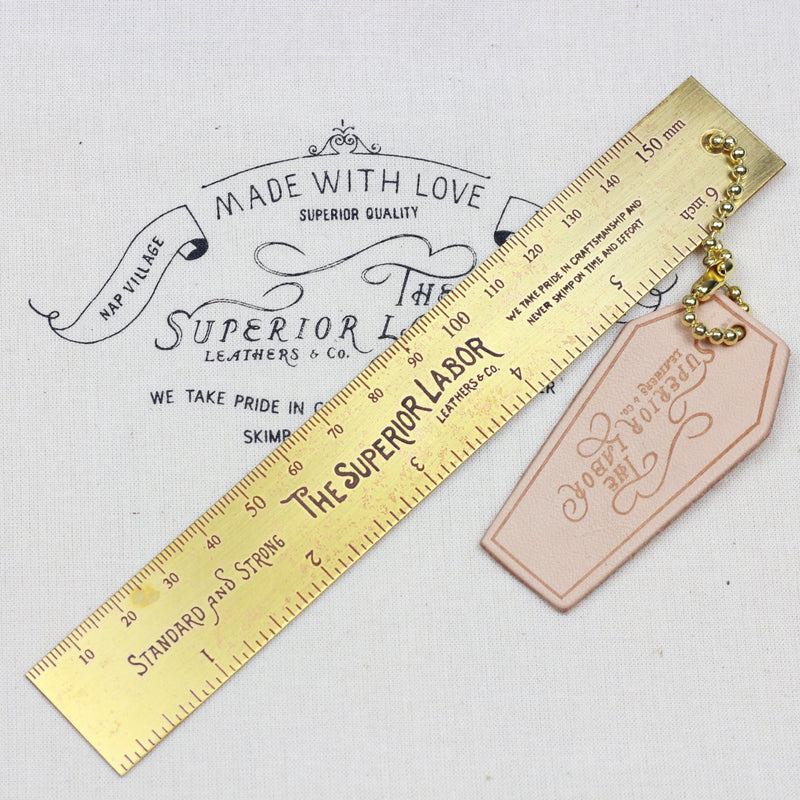 THE SUPERIOR LABOR Brass Ruler 15cm