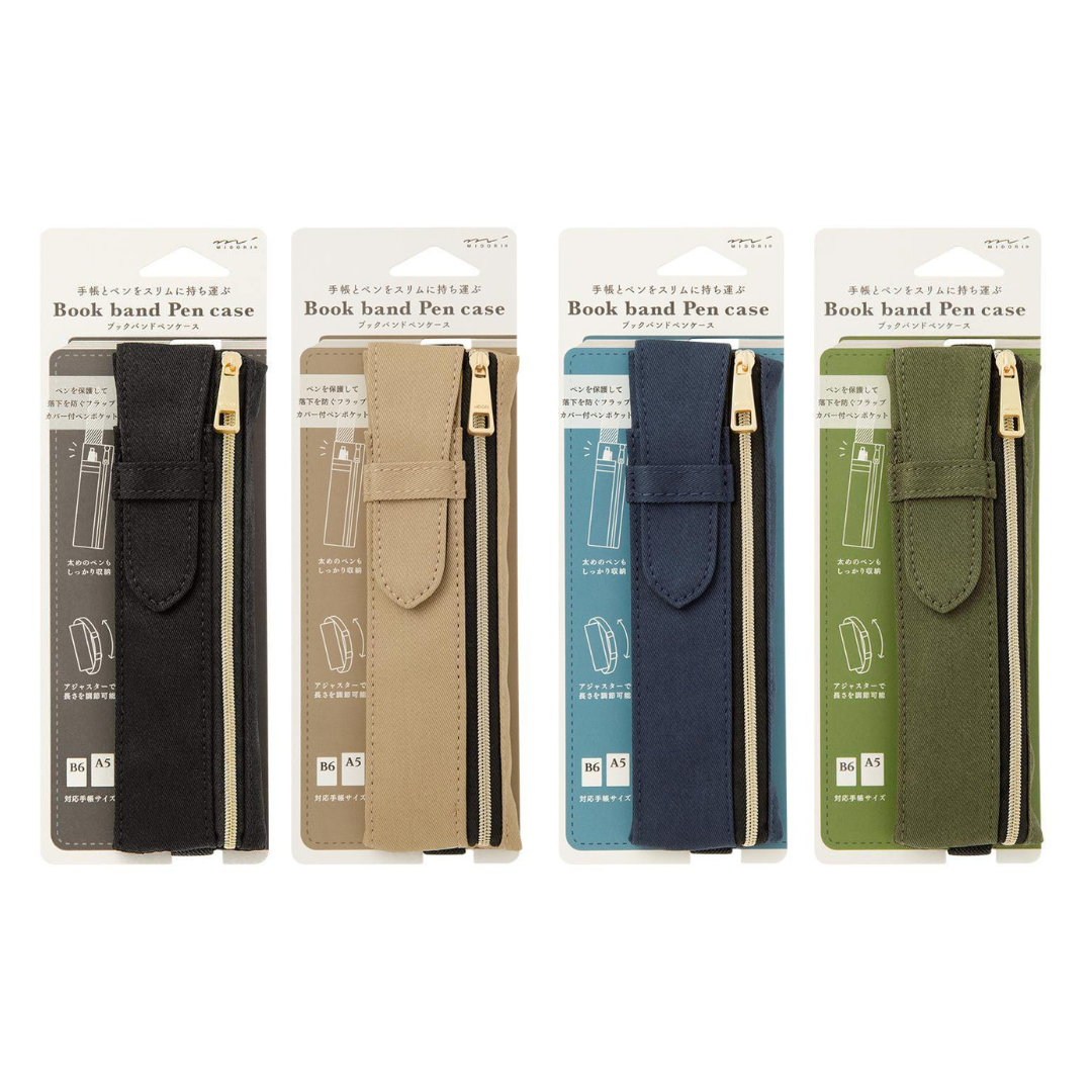 MD Book Band Pen Case B6-A5 Black A
