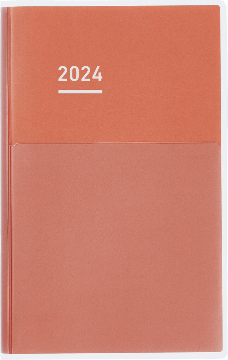 KOKUYO 2024 Jibun Techo Diary Days mini Red