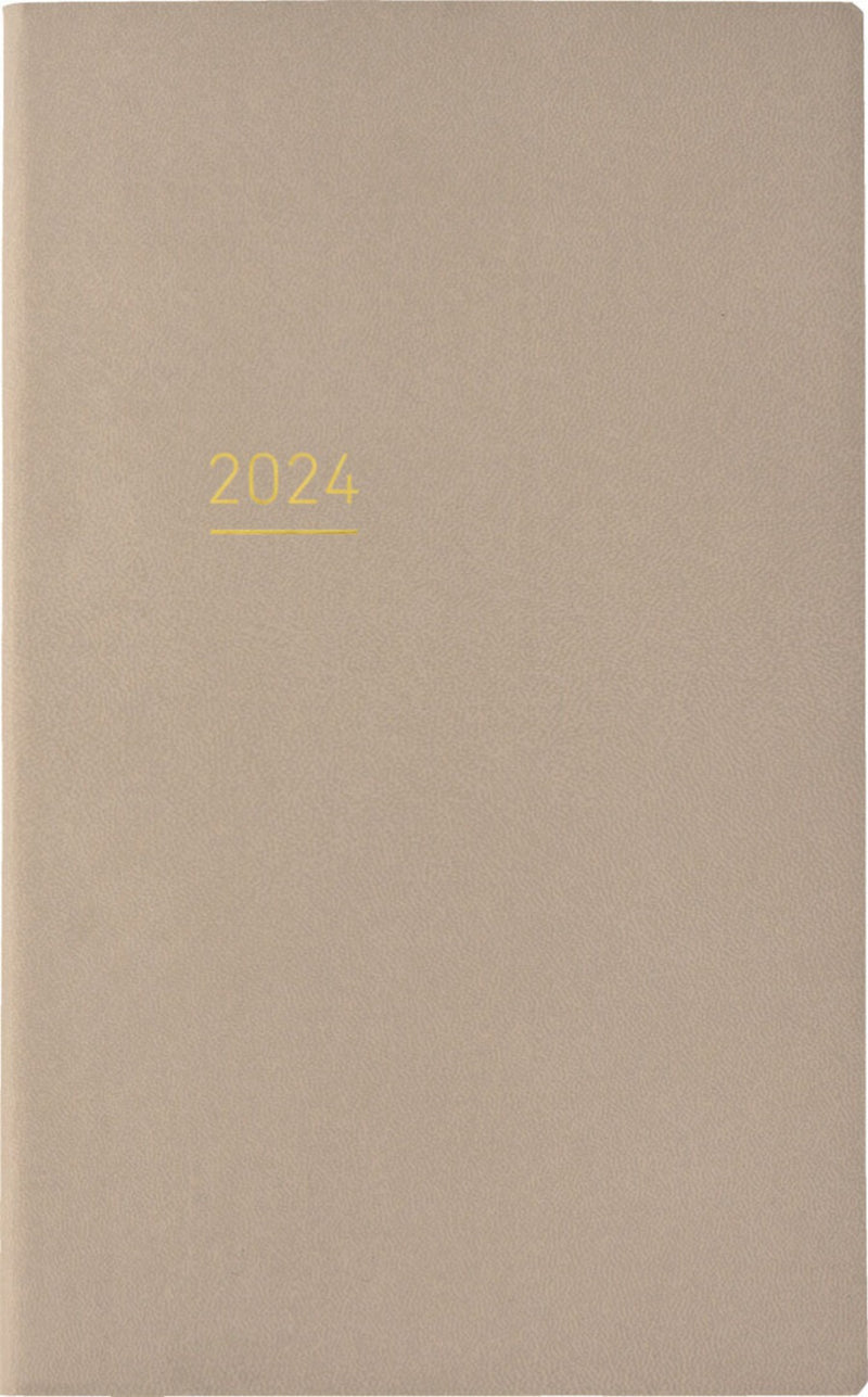 KOKUYO 2024 Jibun Techo Diary Lite mini Beige
