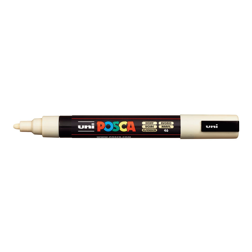 UNI Posca Water Marker Pen Medium Ivory