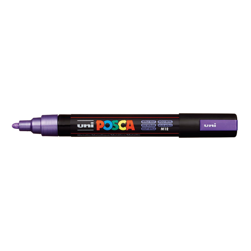 UNI Posca Water Marker Pen Medium Metallic Violet