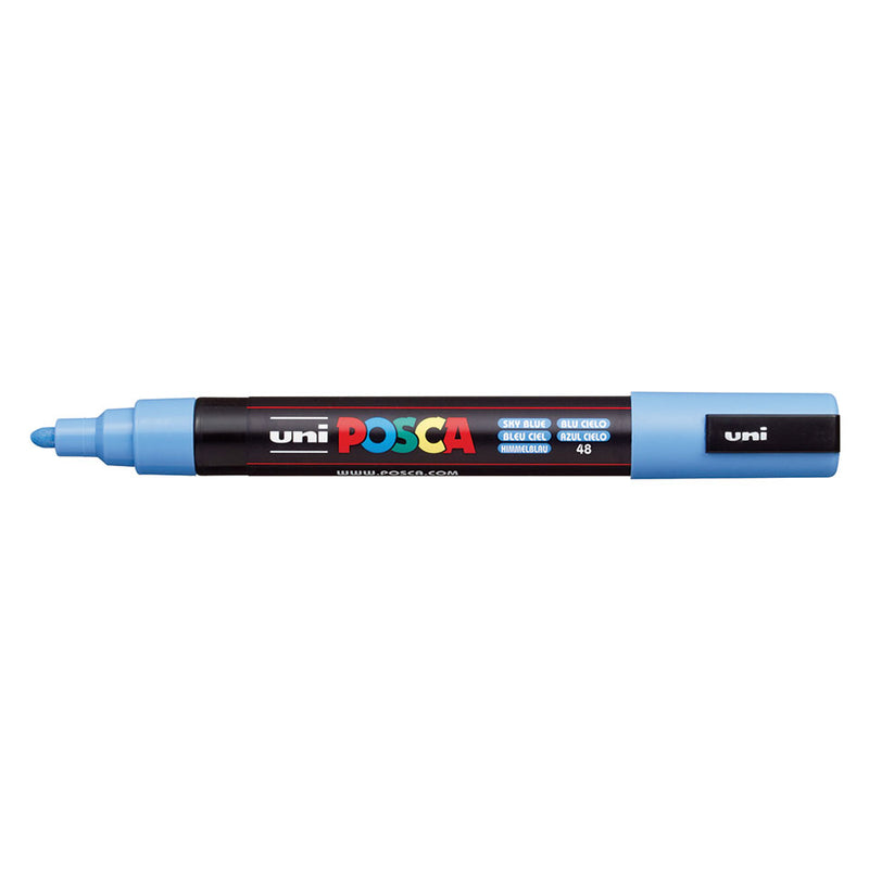 UNI Posca Water Marker Pen Medium Sky Blue