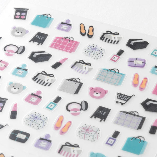 Autocollants Midori Animaux Forêt - Lot 2590 Stickers, Motifs Chats Et Nature, Pour Scrapbooking Ou Déco