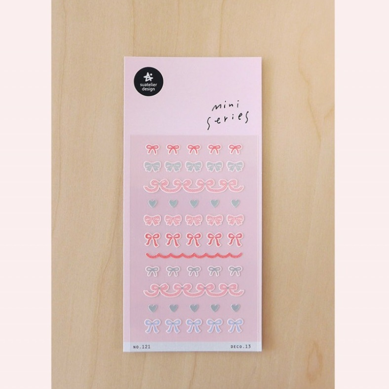 SUATELIER Mini Series Stickers Deco 13 Ribbons