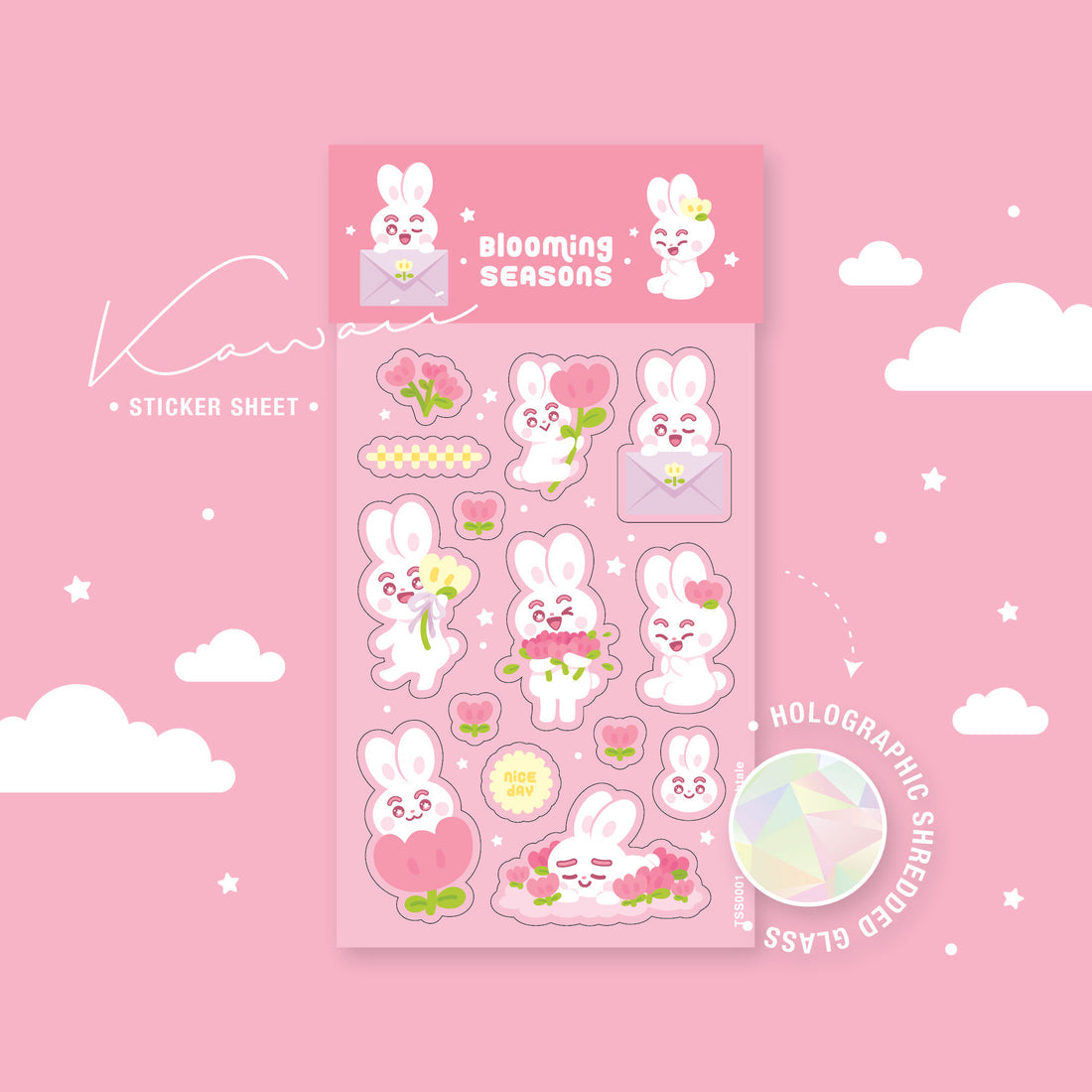 TFT Themed Sticker Sheet Blooming Seasons