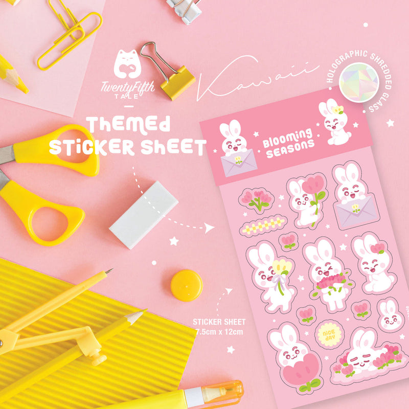 TFT Themed Sticker Sheet Blooming Seasons