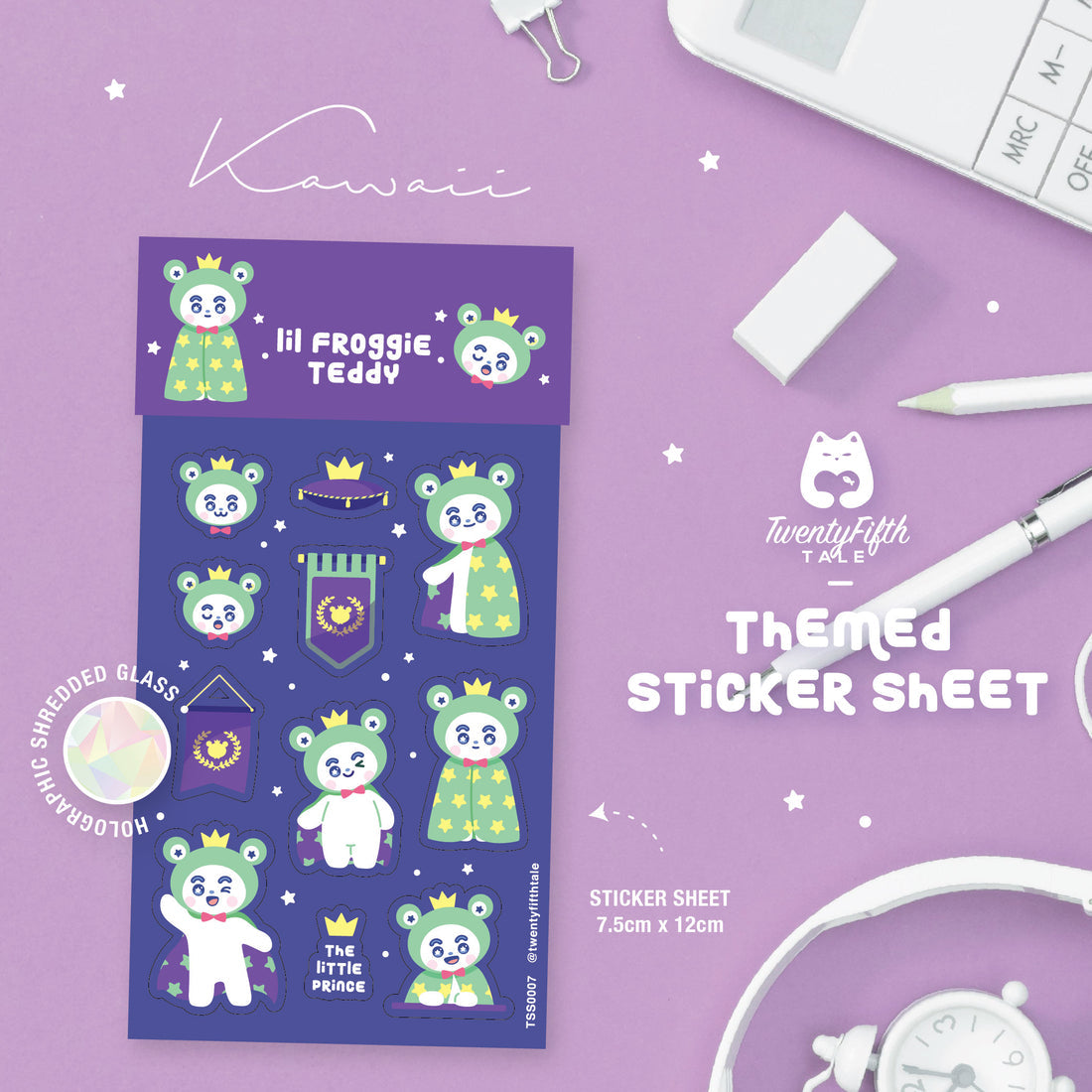TFT Themed Sticker Sheet Little Froggie Teddy