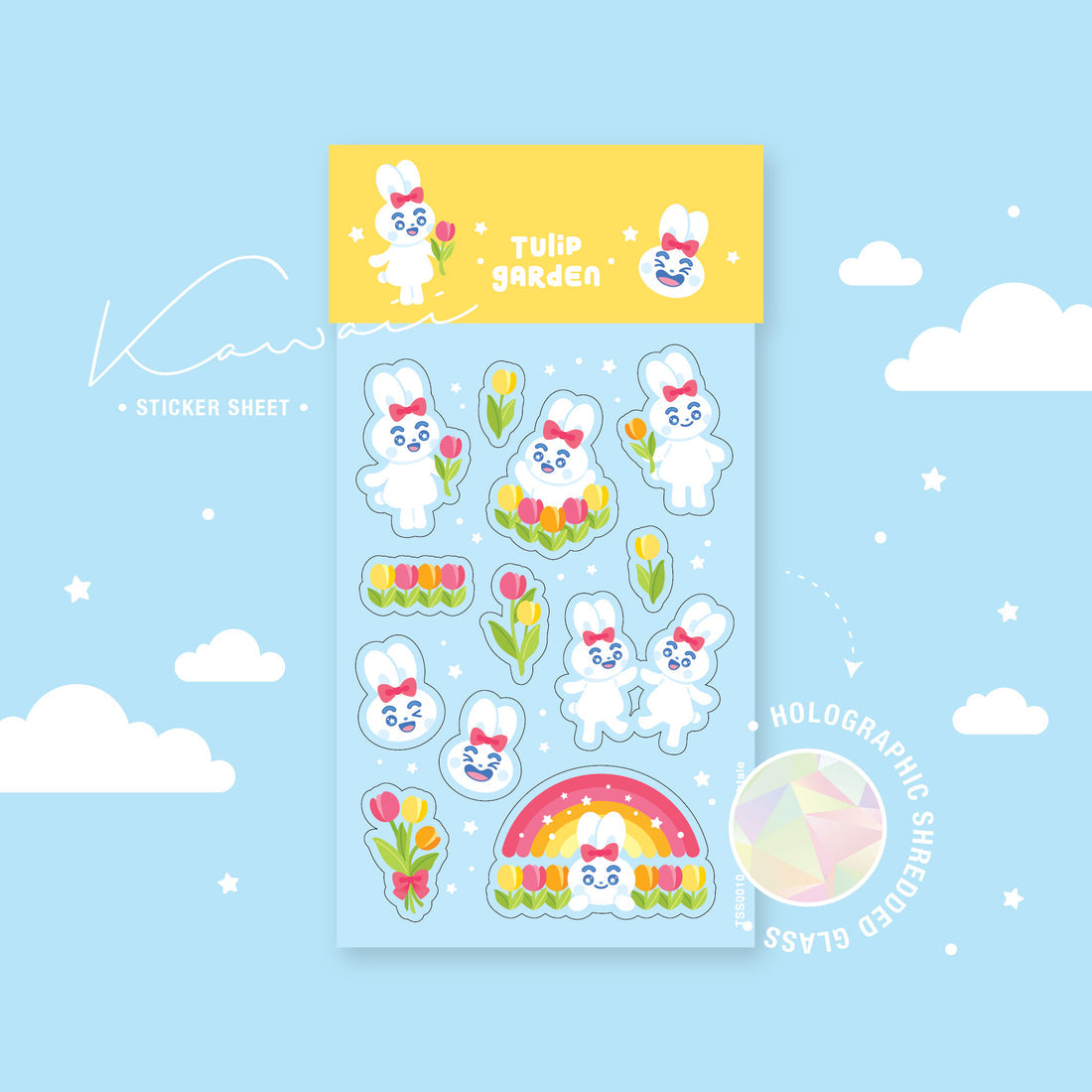 TFT Themed Sticker Sheet Tulip Garden