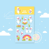 TFT Themed Sticker Sheet Tulip Garden