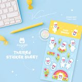 TFT Themed Sticker Sheet Tulip Garden