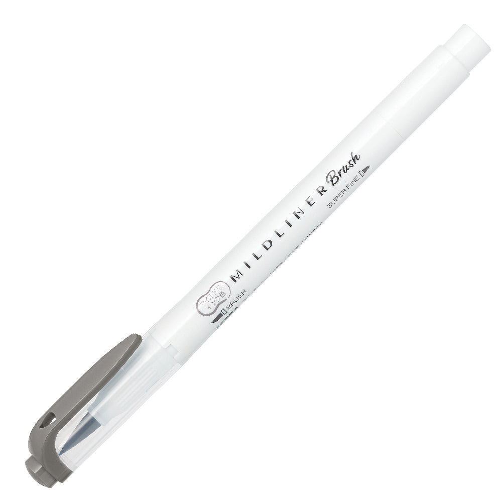 ZEBRA Mildliner Brush Pen WFT8 Dark Grey